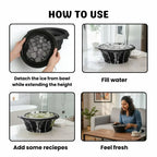 Ice Facial Bowl | Built-In Tray "PACK OF 2"