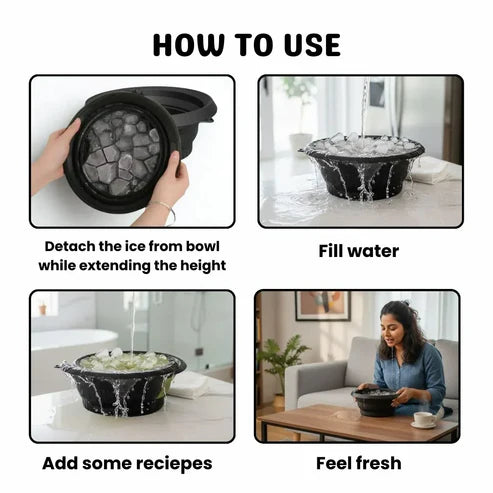 Ice Facial Bowl | Built-In Tray "PACK OF 2"